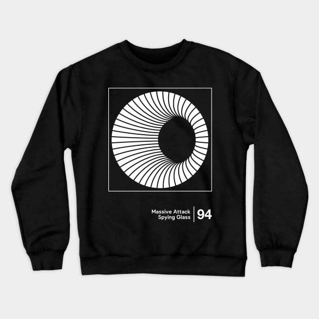 Spying Glass - Minimalist Graphic Artwork Design Crewneck Sweatshirt by saudade